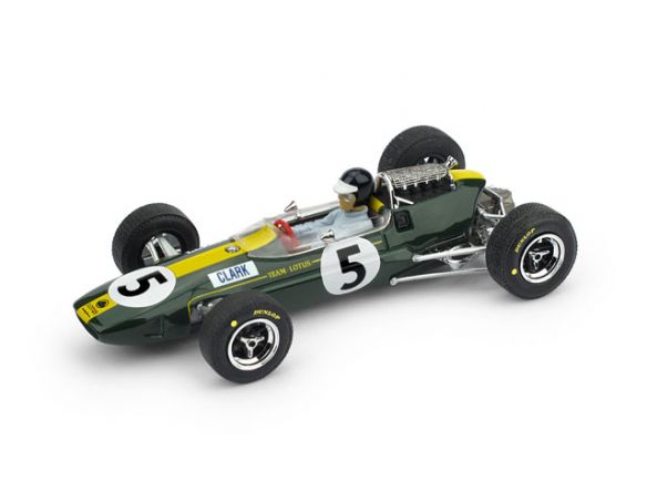 Brumm BM0590CHOLD LOTUS 33 J.CLARK 1965 N.5 WINNER INGHILTERRA GP + PILOTA 1:43 Modellino