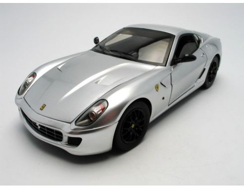 Hot Wheels HWN2067 FERRARI 599 GTB 2006 BICOLORE MONZA RED/GREY 1:18 Modellino