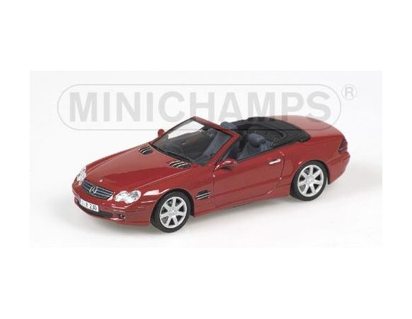 MINICHAMPS 400031032 MERCEDES BENZ SL-CLASS 2001 RED METALLIC Modellino