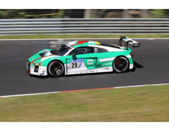 Spark Model S18SG018 AUDI R8 N.29 WINNER 24H NURBURGRING 2017 DE PHILLIPPI-MIES-WINKELH.1:18 Modellino