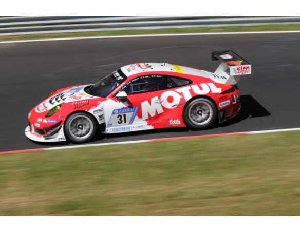Spark Model S18SG023 PORSCHE 911 GT3 N.31 6th 24H NURBURGRING 2017 CHRISTENSEN-BACHLER S.1:18 Modellino