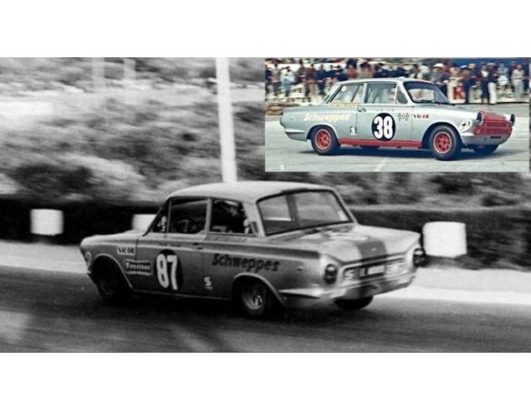 Trofeu TFRRAC06 FORD CORTINA MK1 N.87 VILA REAL 1968 ERNESTO NEVES 1:43 Modellino