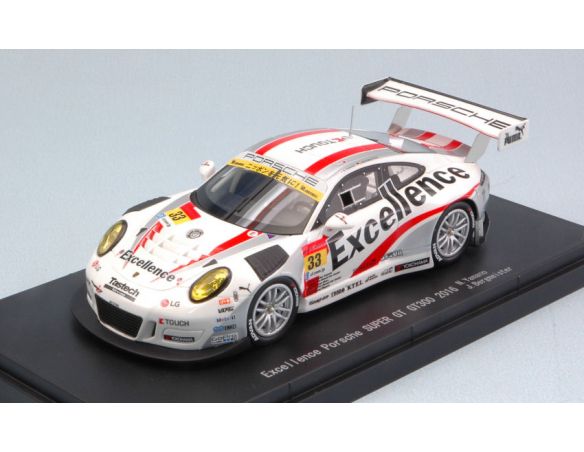 Ebbro EB45414 PORSCHE 911 GT3 N.33 2nd MOTEGI SUPER GT300 N.YAMANO-J.BERGMEISTER 1:43 Modellino