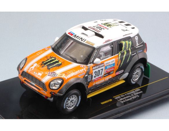 Ixo model RAM575 MINI ALL 4 N.307 3rd DAKAR 2013 L.MOVITSKLY-K.ZHILTSOV 1:43 Modellino