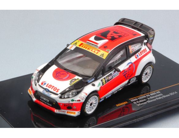Ixo model RAM602 FORD FIESTA RS WRC N.8 WINNER RALLY MONZA 2014 R.KUBICA-A.BENEDETTI 1:43 Modellino