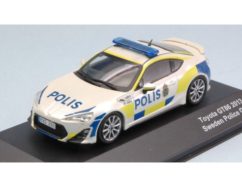 J-Collection JC295 TOYOTA GT86 SWEDISH POLICE TRD 2013 1:43 Modellino