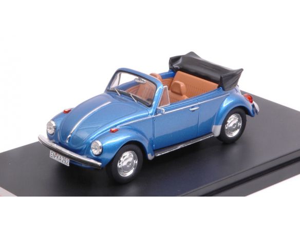 Protar PRXD531 VW SUPER BEETLE CONVERTIBLE 1973 MET.BLUE 1:43 Modellino