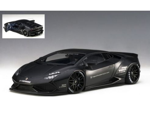 Auto Art / Gateway AA79121 LAMBORGHINI HURACAN LIBERTY WALK MATT BLACK 1:18 Modellino