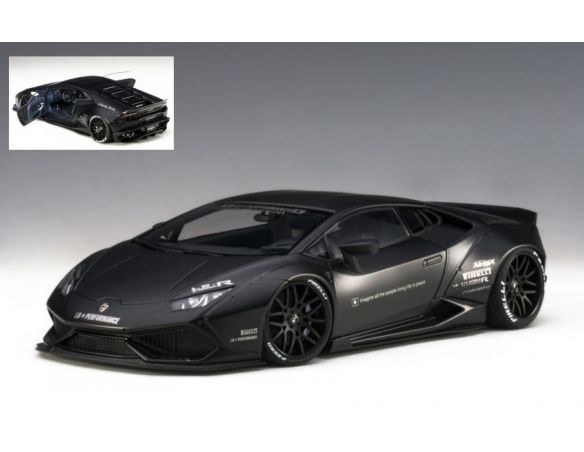 Auto Art / Gateway AA79121 LAMBORGHINI HURACAN LIBERTY WALK MATT BLACK 1:18 Modellino