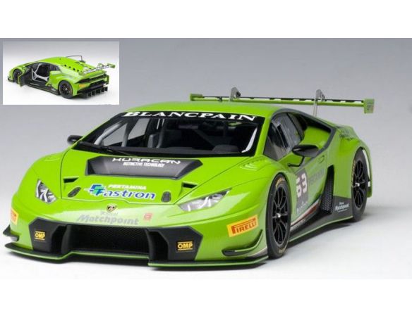 Auto Art / Gateway AA81529 LAMBORGHINI HURACAN GT3 N.63 2015 VERDE MANTIS 1:18 Modellino