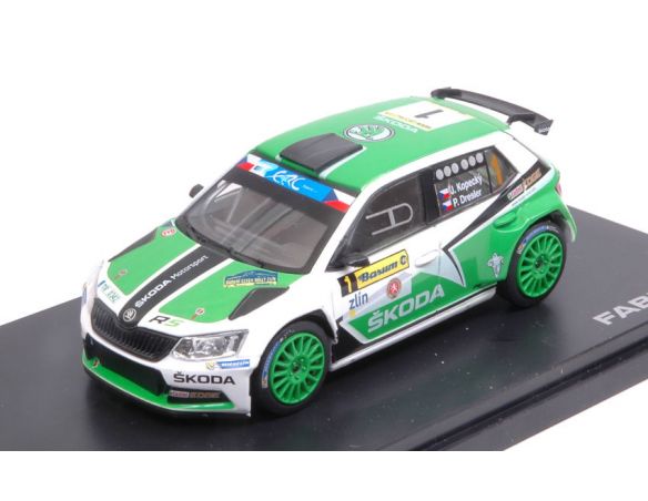 Abrex AB605TA SKODA FABIA III R5 N.1 WINN. BARUM CZECH RALLY 2015 KOPECKY-DRESLER 1:43 Modellino