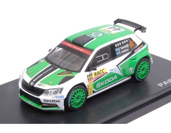 Abrex AB605TB SKODA FABIA III R5 N.44 9th RALLY RACC CATALUNYA 2015 TIDEM.-AXELS.1:43 Modellino