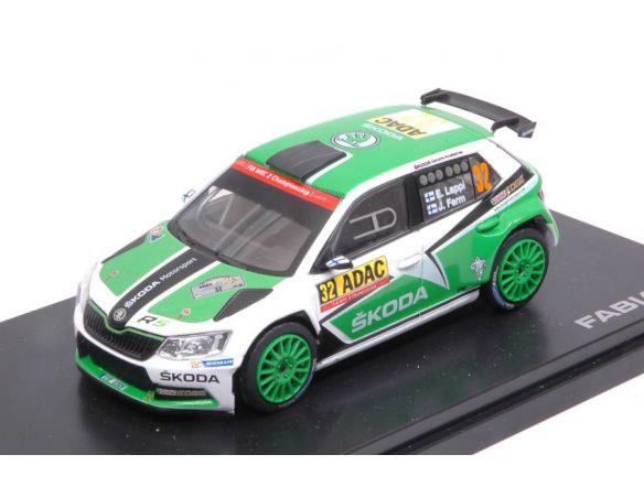 Abrex AB605TD SKODA FABIA III R5 N.32 7th ADAC RALLY DEUTCH.2016 LAPPI-FERM 1:43 Modellino