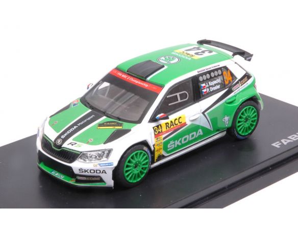 Abrex AB605TE SKODA FABIA III R5 N.34 8th RALLY RACC CATALUNYA 2016 KOPECK.-DRESL.1:43 Modellino