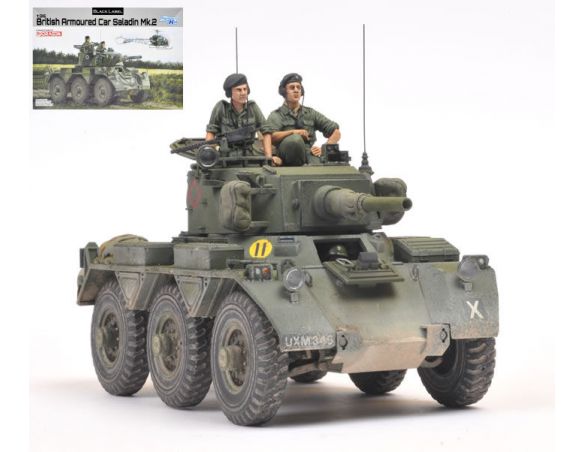 Dragon D3554 BRITISH ARMOURED SALADIN KIT 1:35 Modellino