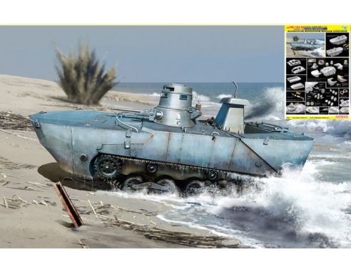 Dragon D6916 IJN TYPE 2 KA-MI AMPHIBIOUS TANK KIT 1:35 Modellino