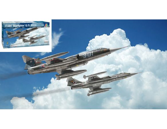 Italeri IT2514 F-104G RECCE UPGRADED EDITION KIT 1:32 Modellino