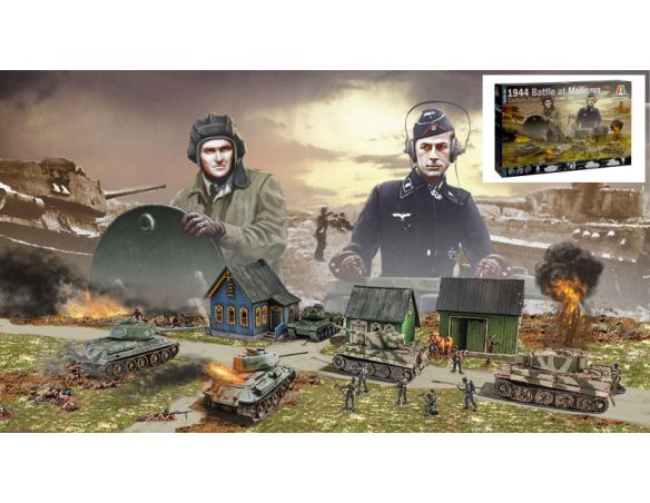 Italeri IT6182 BATTLE AT MALINAVA 1944  KIT 1:72 Modellino