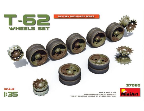 Miniart MIN37060 T-62 WHEELS SET KIT 1:35 Modellino