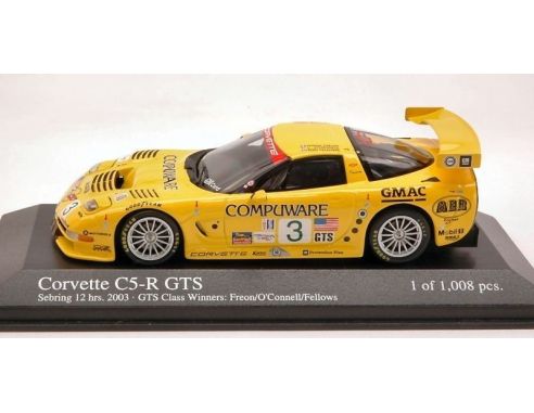 Minichamps PM400031403 CORVETTE C 5 R N.3 SEBRING'03 1:43 Modellino
