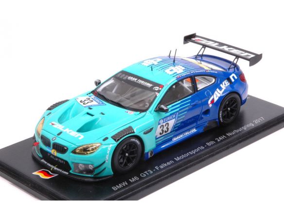 Spark Model SG337 BMW M6 GT3 N.33 8th 24 H NURBURGRING 2017 DUMBRECK-IMPERATORI-DUSS.1:43 Modellino