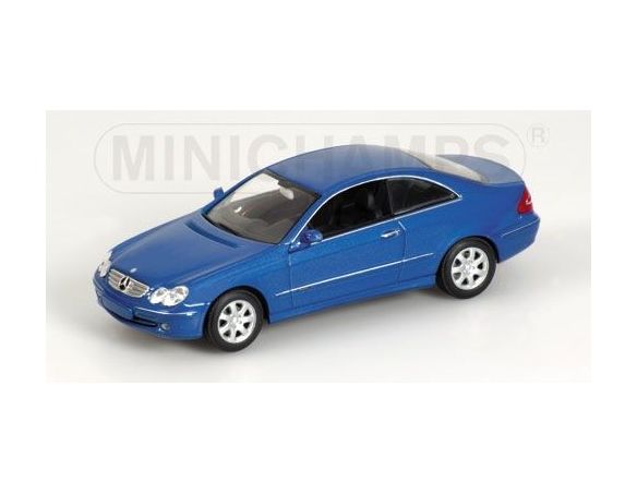 MINICHAMPS 400031422 MERCEDES BENZ CLK COUPE' 2002 BLUE METALLIC Modellino