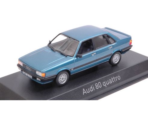 Norev NV830027 AUDI 80 QUATTRO 1985 BLUE METALLIC 1:43 Modellino