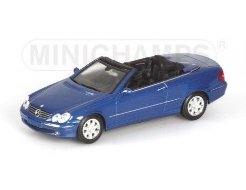 Minichamps PM400031431 MERCEDES CLK CABRIO 2003 BLUE 1:43 Modellino