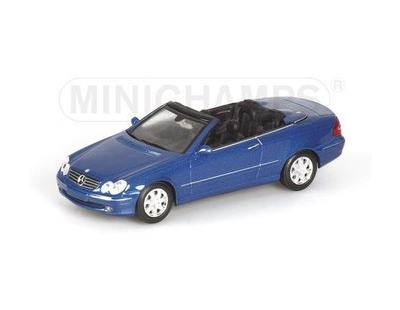 Minichamps PM400031431 MERCEDES CLK CABRIO 2003 BLUE 1:43 Modellino