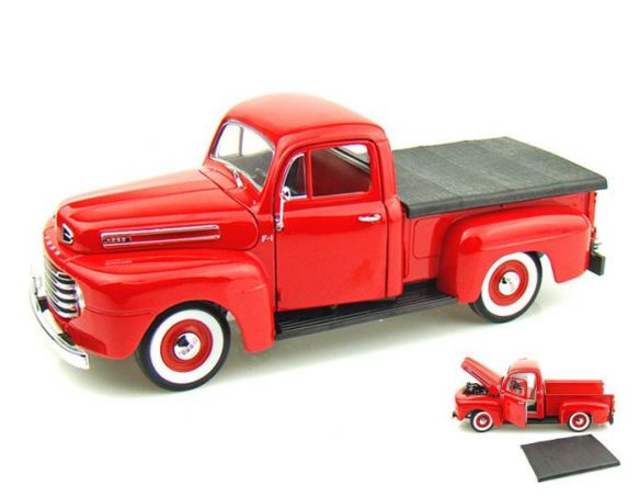 LUCKY DIE CAST LDC92218R FORD F 1 PICK UP 1948 RED 1:18 Modellino