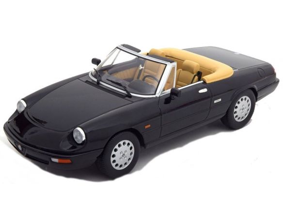 KK Scale KKDC180182 ALFA ROMEO SPIDER 4 1990 BLACK 1:18 Modellino