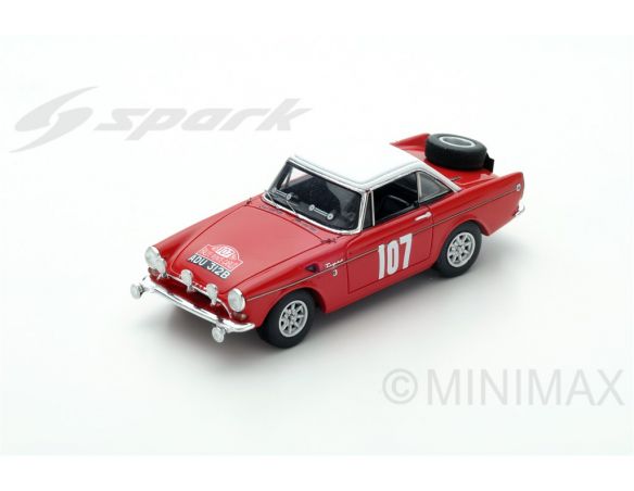 Spark Model S4061 SUNBEAM N.107 11th MONTE CARLO 1965 P.TURVEY-A.COWAN 1:43 Modellino
