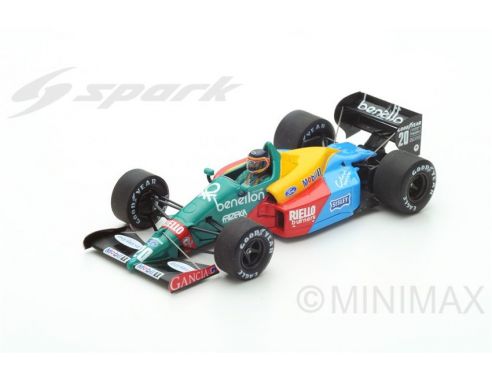 Spark Model S5202 BENETTON B188 T.BOUTSEN 1988 N.20 3rd CANADIAN GP 1:43 Modellino
