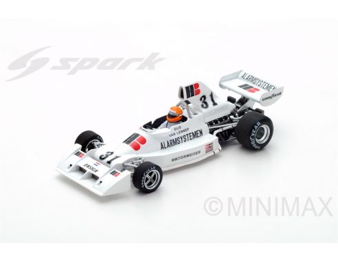 Spark Model S5301 ENSIGN N174 G.VAN LENNEP 1975 N.31 10th DUTCH GP 1:43 Modellino