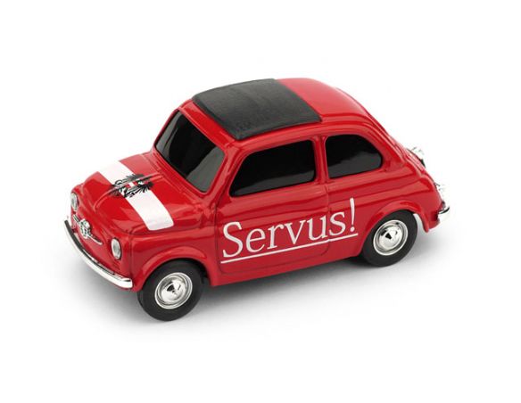 Brumm BMBR062 FIAT 500 BRUMS AUSTRIA SERVUS! GRAIS DI! 1:43 Modellino