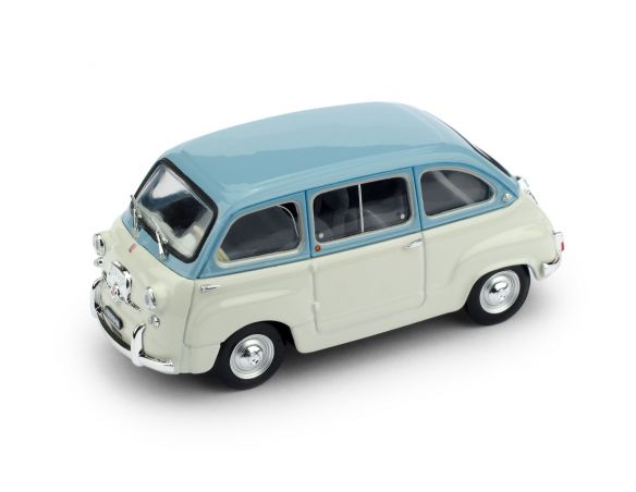Brumm BM0333-04 FIAT 600D MULTIPLA 1960  AZZURRO CHIARO/GRIGIO CHIARO 1:43 Modellino