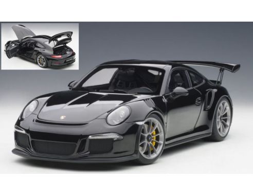 Auto Art / Gateway AA78164 PORSCHE 991 GT3 RS GLOSS BLACK/BLACK WHEELS 1:18 Modellino