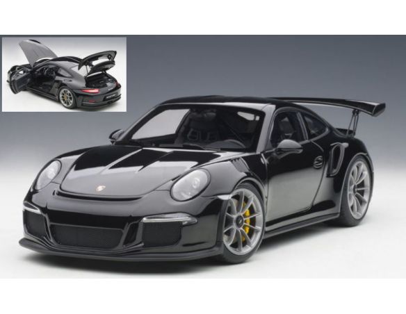 Auto Art / Gateway AA78164 PORSCHE 991 GT3 RS GLOSS BLACK/BLACK WHEELS 1:18 Modellino