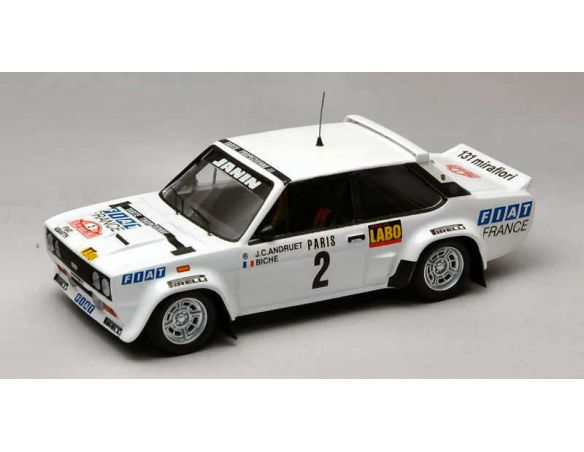 Trofeu TF1404 FIAT 131 ABARTH N.2 2nd MONTE CARLO 1977 J.C.ANDRUET-BICHE 1:43 Modellino