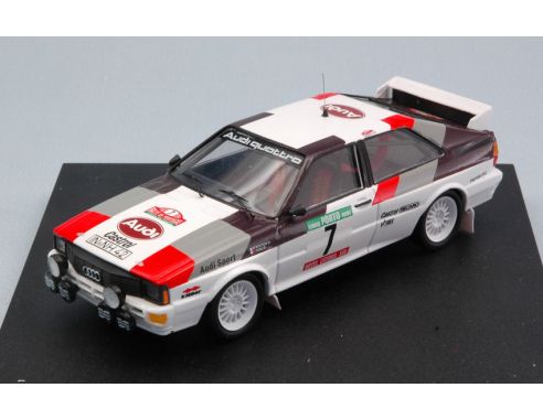 Trofeu TF1605 AUDI QUATTRO N.7 WINNER PORTUGAL 1982 MICHELE MOUTON-FABRIZIA PONS 1:43 Modellino