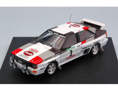 Trofeu TF1607 AUDI QUATTRO N.3 WINNER PORTUGAL 1983 H.MIKKOLA-A.HERTZ 1:43 Modellino