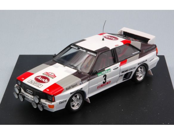 Trofeu TF1607 AUDI QUATTRO N.3 WINNER PORTUGAL 1983 H.MIKKOLA-A.HERTZ 1:43 Modellino