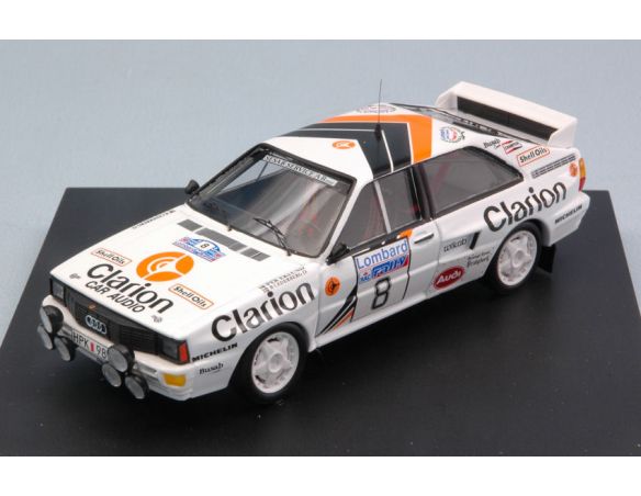 Trofeu TF1617 AUDI QUATTRO N.8 4th R.A.C. 1985 P.EKLUND-B.CEDERBERG 1:43 Modellino