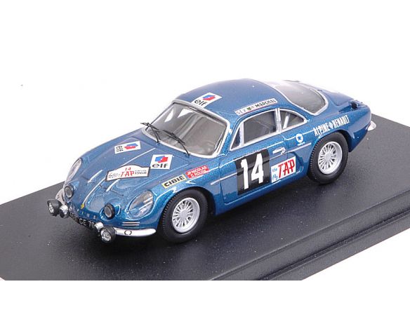 Trofeu TFRRAL16 ALPINE A110 N.14 RETIRED PORTUGAL 1968 J.P.NICOLAS-C.ROURE 1:43 Modellino
