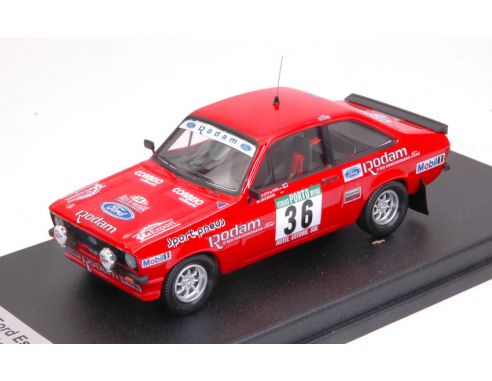 Trofeu TFRRAL24 FORD ESCORT Mk2 N.36 10th 2nd Gr.1 PORTUGAL 1985 P.L.FARIA-A.MANUEL 1:43 Modellino