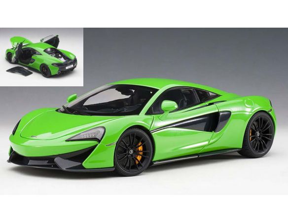 Auto Art / Gateway AA76042 MC LAREN 570S 2016 MANTIS GREEN/BLACK WHEELS 1:18 Modellino
