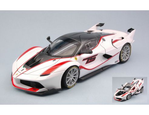 Bburago BU16907W FERRARI FXX-K N.75 WHITE SIGNATURE 1:18 Modellino