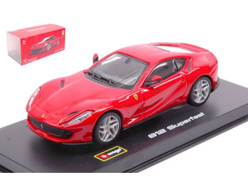 BBURAGO BU36908R FERRARI 812 SUPERFAST 2017 RED SIGNATURE 1:43 Modellino