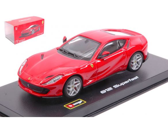 BBURAGO BU36908R FERRARI 812 SUPERFAST 2017 RED SIGNATURE 1:43 Modellino