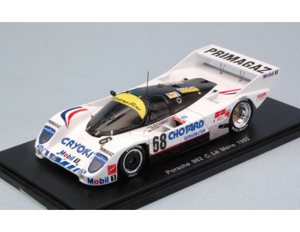 Spark Model S4439 PORSCHE 962 C N.68 ACCIDENT LM 1992 J.ALMERAS-M.ALMERAS-M.C.OLIVAR 1:43 Modellino